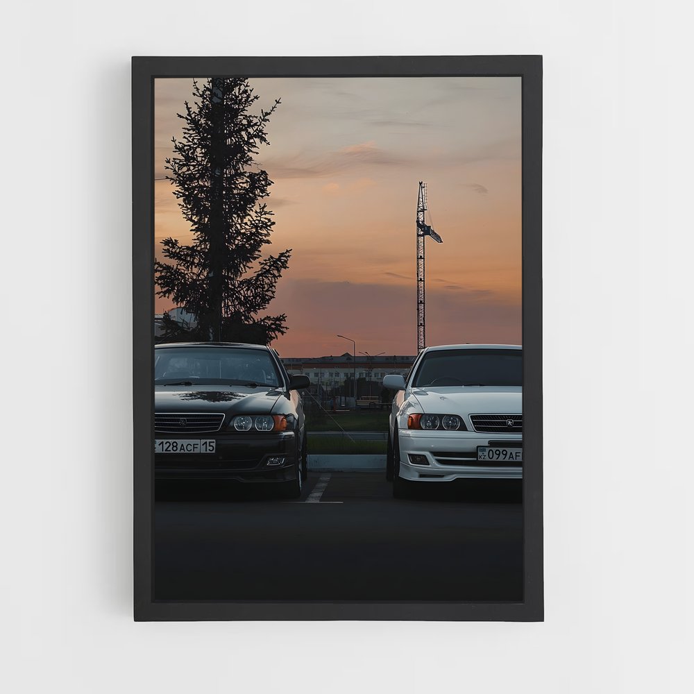 Poster Sunset Drift – affiche Toyota (vue 2)